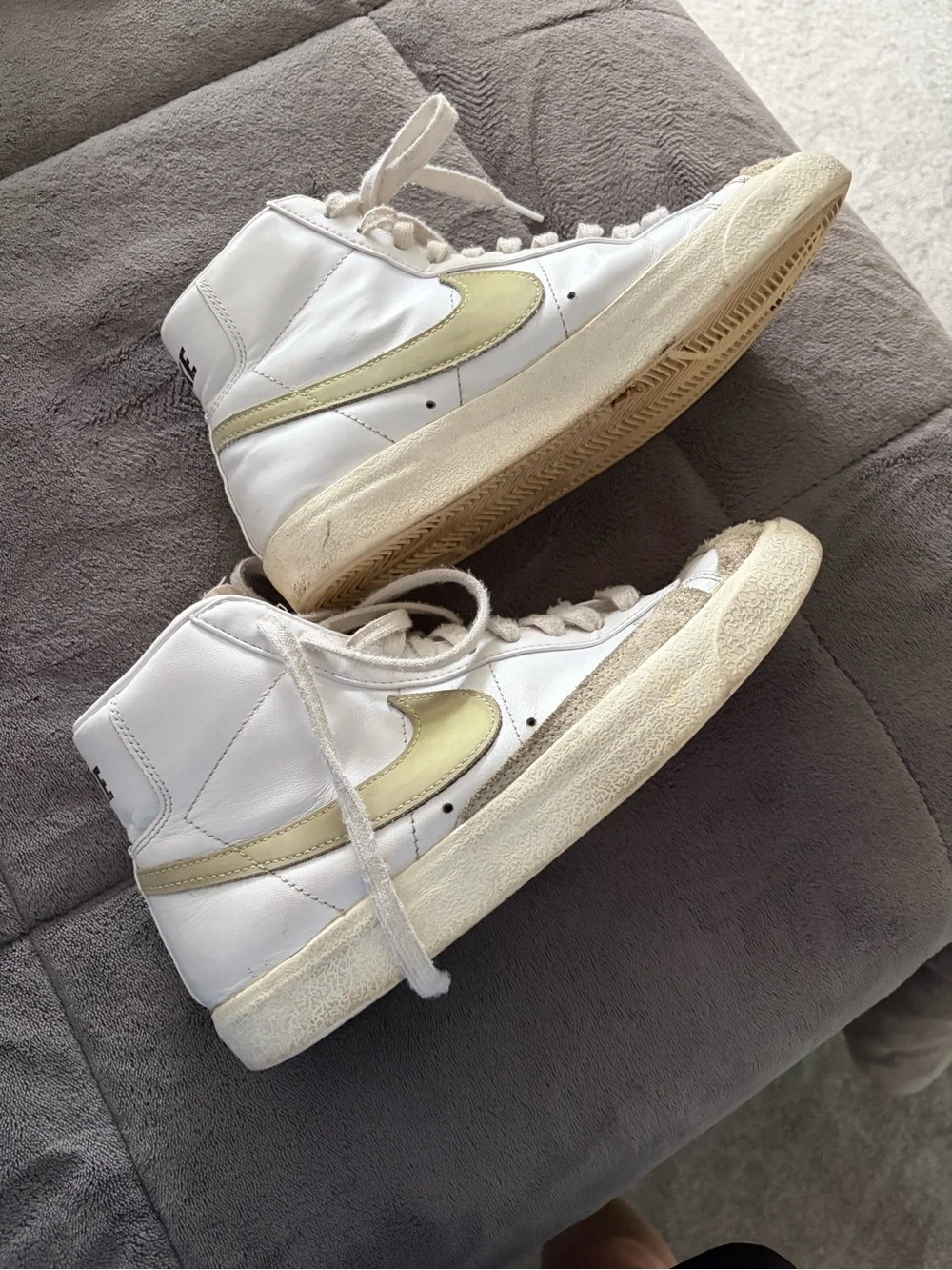 Nike White High-Top Athletic Sneakers